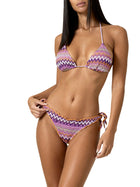 Bikini F**k donna triangolo slip regolabile multicolor