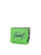 Pochette mare F**K uomo neoprene verde