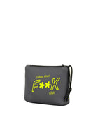 Pochette mare F**K uomo neoprene grigio