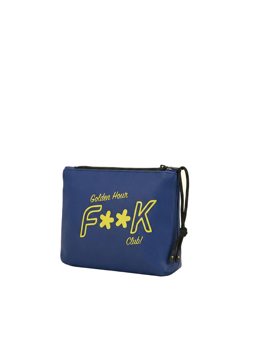 Pochette mare F**K uomo neoprene bluette