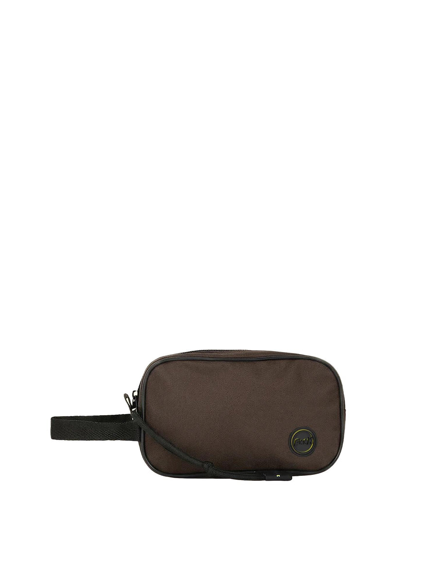 Mini pochette mare F**K uomo poly canvas moro