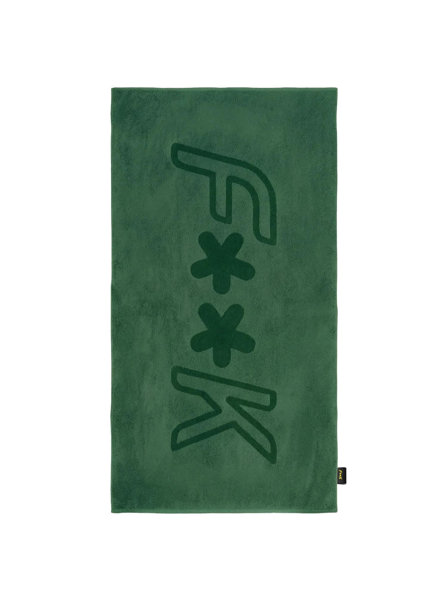 Telo mare F**k uomo spugna verde scuro