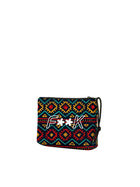 Pochette mare F**K uomo neoprene fantasia etnica multicolor