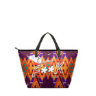 Borsa mare maxi F**k Donna fantasia etnica arancio multi