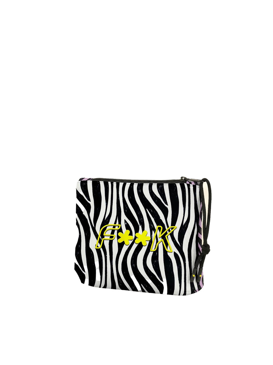 Pochette mare F**K uomo neoprene fantasia multicolor