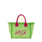 Borsa mare maxi F**k Donna fucsia/lime