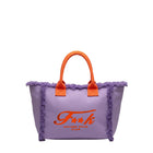 Borsa mare maxi F**k Donna arancio/viola