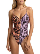 Costume intero monokini F**K donna stampato fantasia