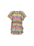 Caftano corto F**k Bambina fantasia multicolor