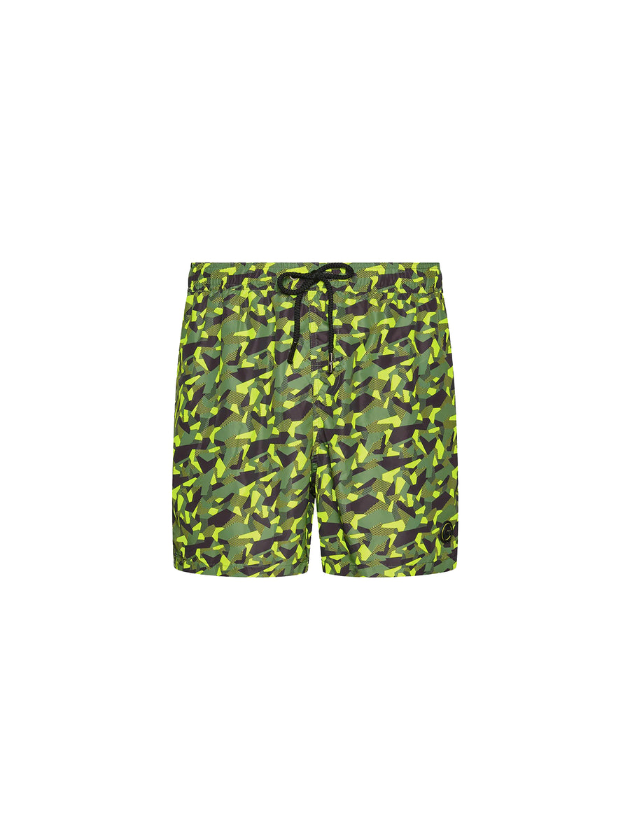 Boxer mare F**k Bambino stampato fantasia militare