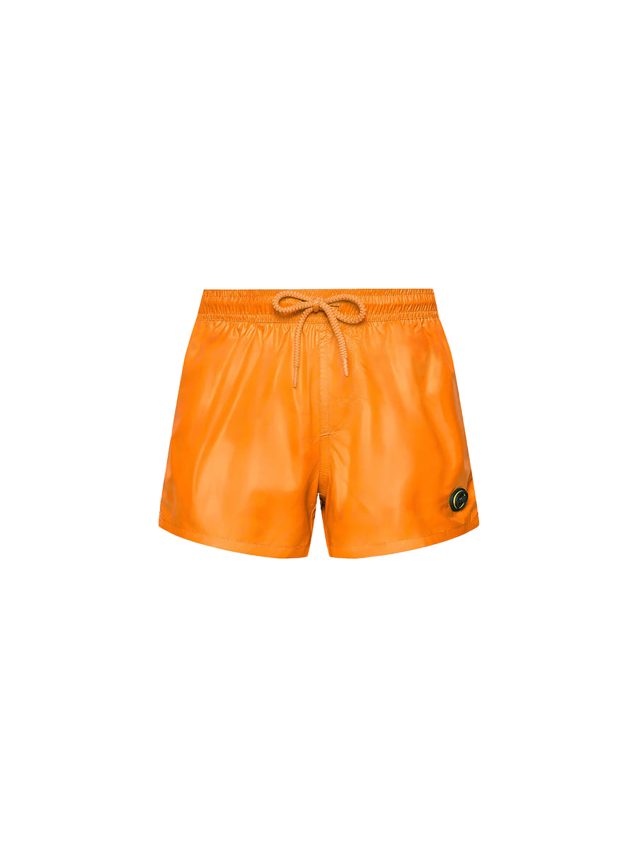Shorts mare F**k Neonato arancio fluo