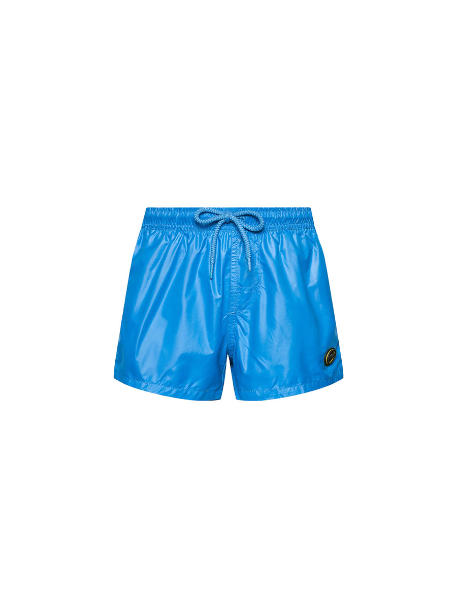 Shorts mare F**k Neonato turchese