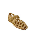 Ballerina Gold&Gold donna in rete con cinturino naturale