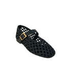 Ballerina Gold&Gold donna in rete con cinturino nero