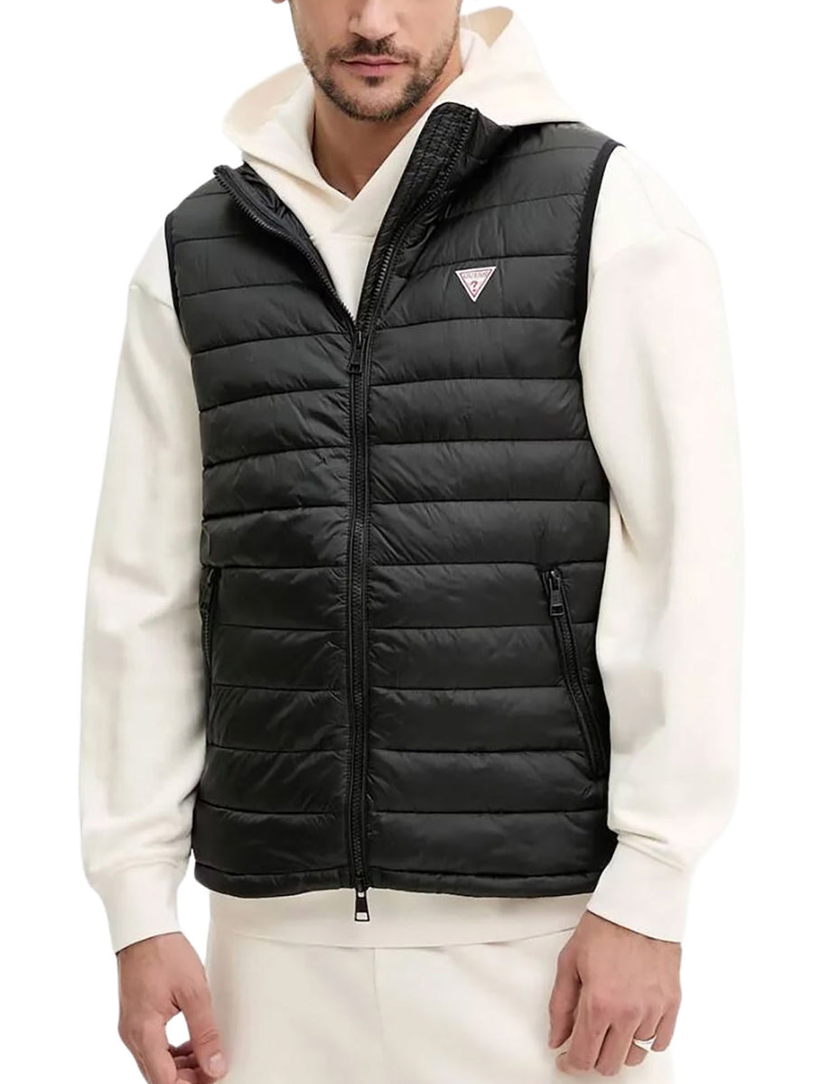 Smanicato Guess uomo Zip Capp. nero