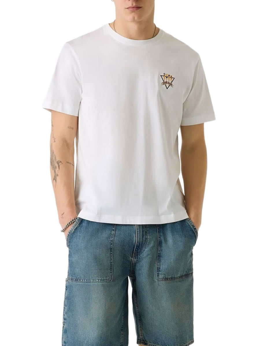 T-shirt Guess uomo manica corta Reg Nautical bianco
