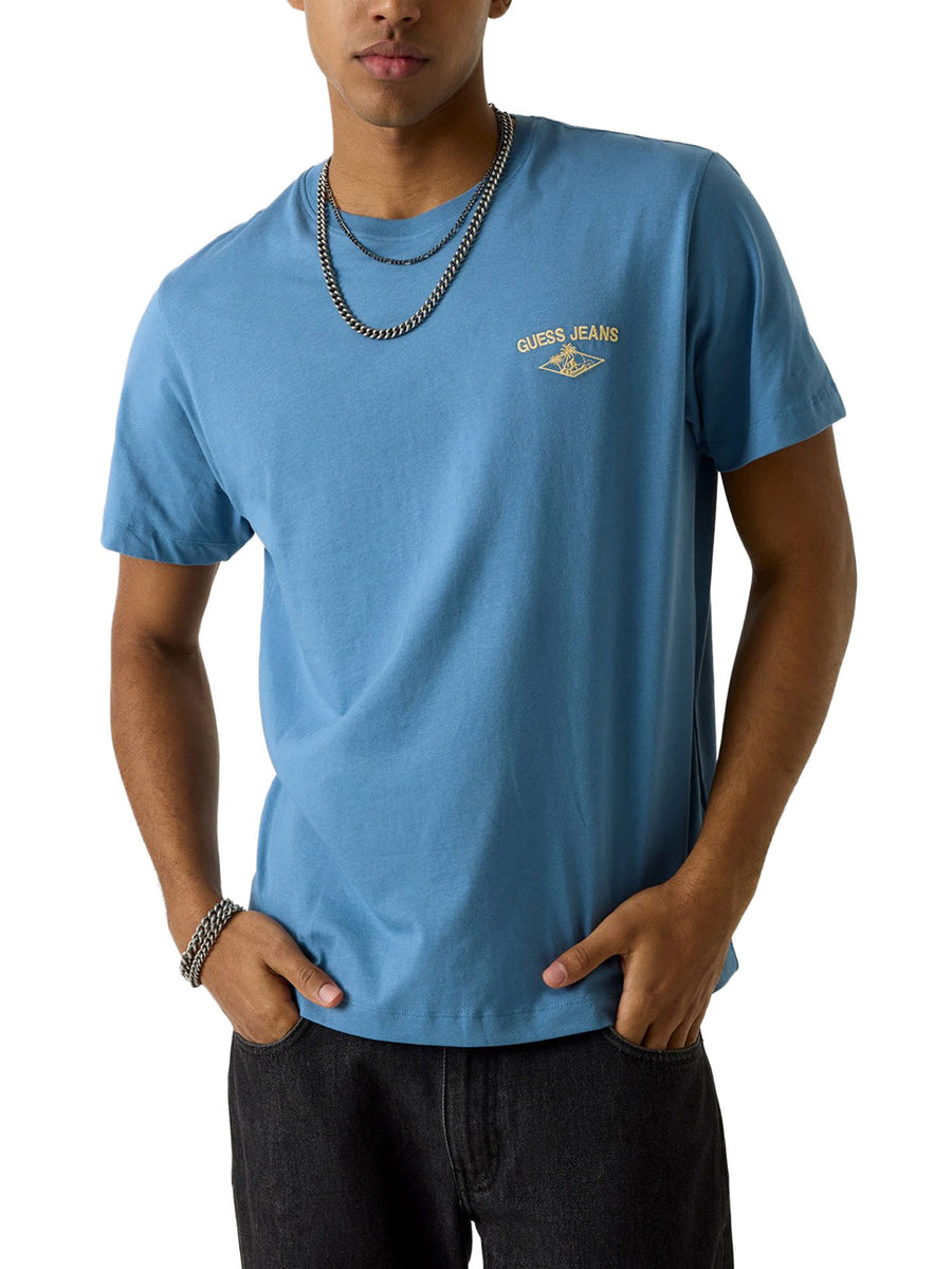 T-shirt Guess uomo manica corta Reg Nautical carta zucchero