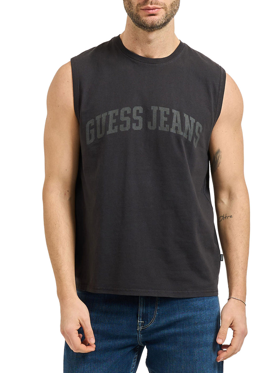 T-shirt Guess uomo Sman. Muscle nero