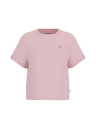 T-shirt Guess donna manica corta Boxy Mini Triangle rosa