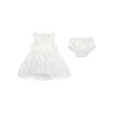 Completo Guess Neonata abito e panties bianco