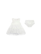 Completo Guess Neonata abito e panties bianco