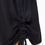 T-shirt manica corta Guess donna con maxi triangle strass nero