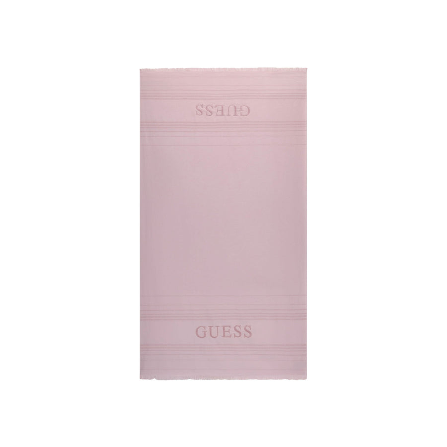Telo mare Guess donna con logo cotone terry lilla