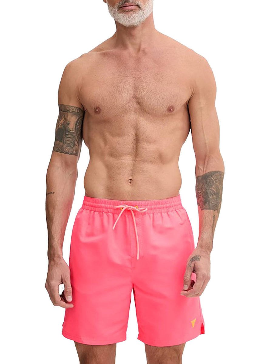 Boxer mare Guess uomo new basic fucsia fluo