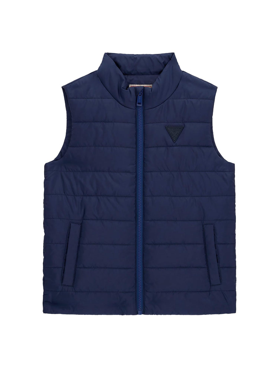 Smanicato Guess Bambino con zip in nylon blu