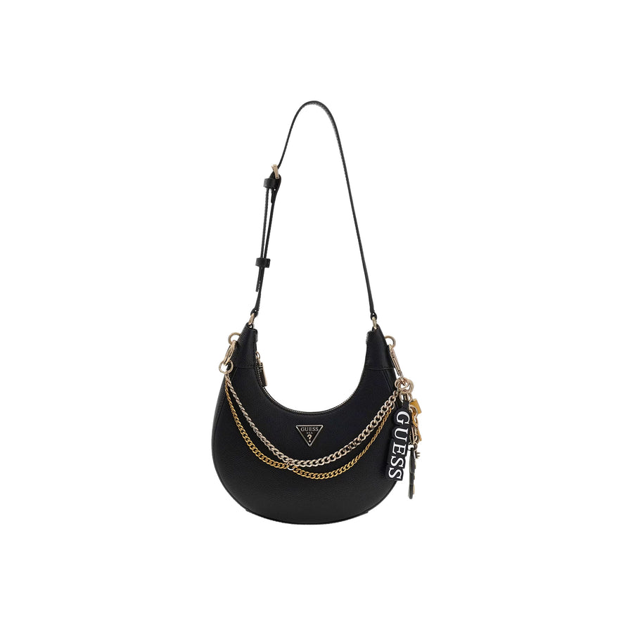 Borsa a spalla Guess donna Davina nero