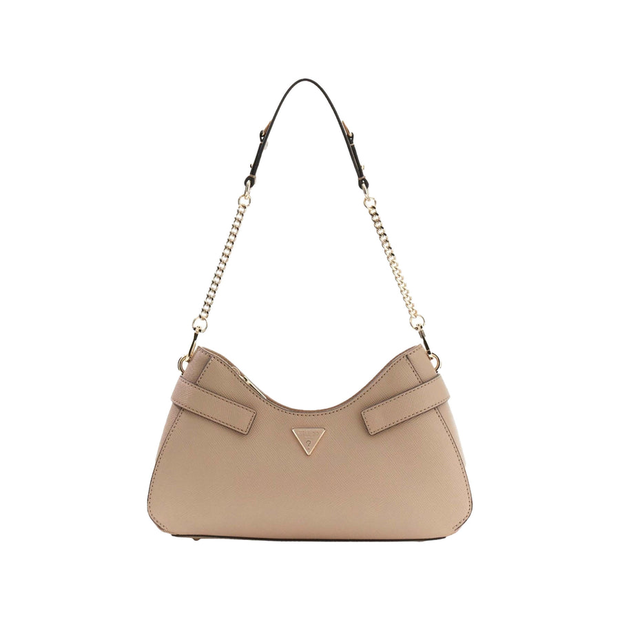 Borsa a spalla Guess donna Serenova panna