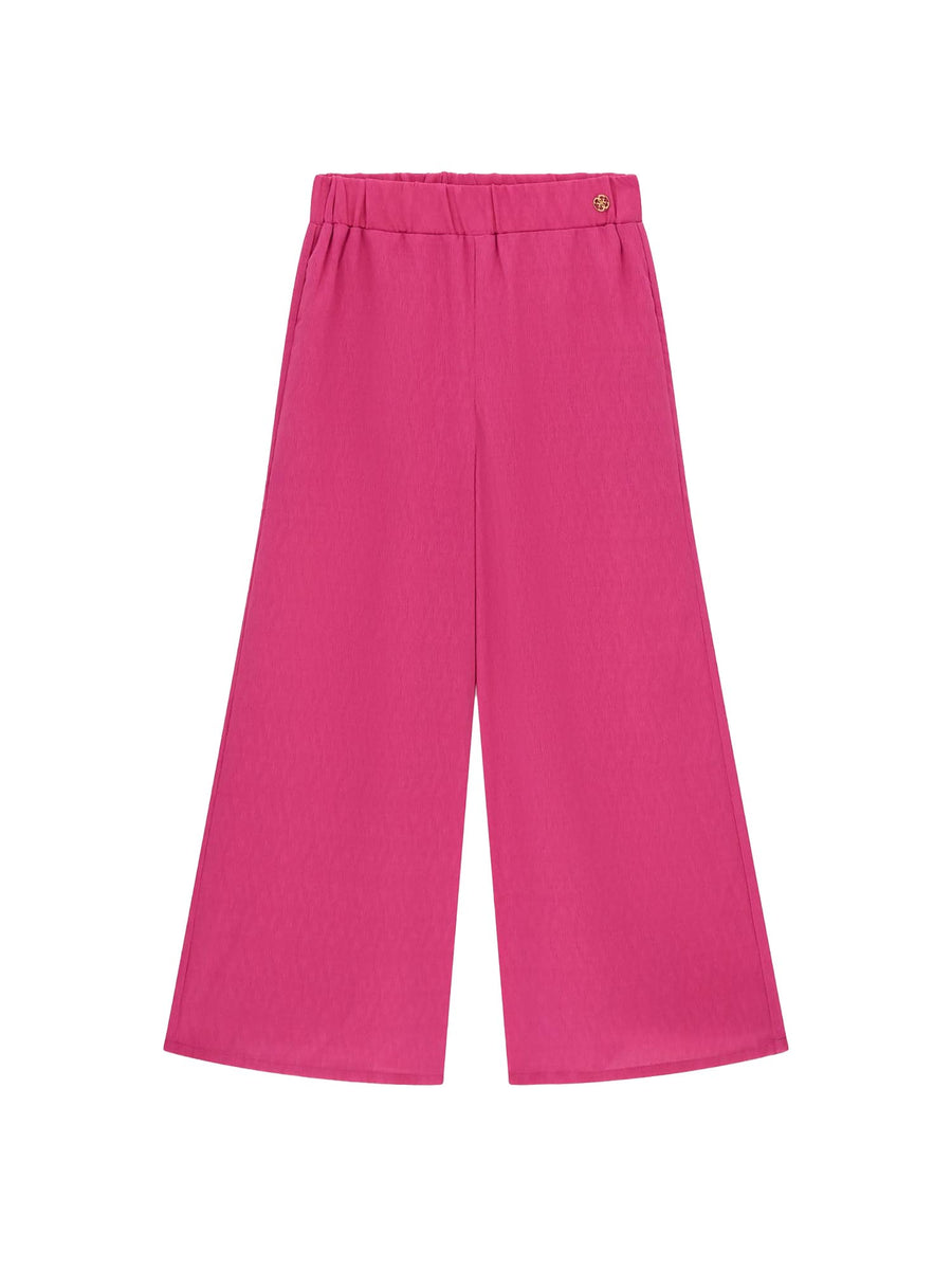 Pantalone Guess Ragazza a palazzo creponne viola