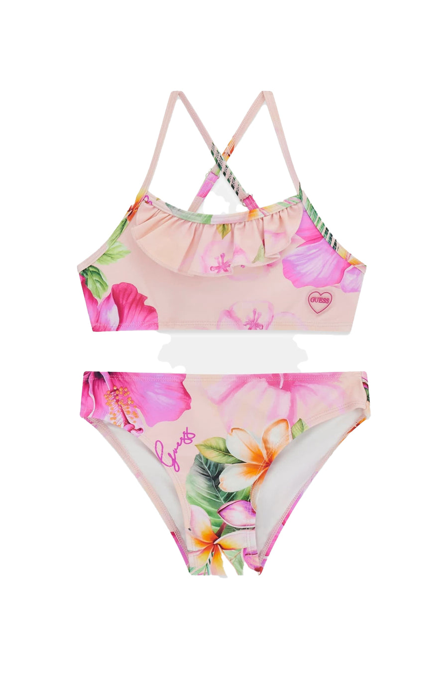 Bikini Guess Bambina stampato hibiscus oasis