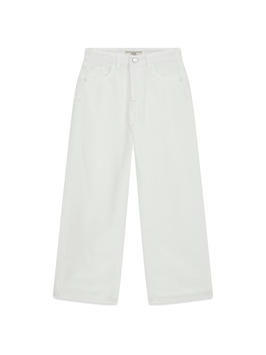 Pantalone Guess Ragazza 90s denim color bianco