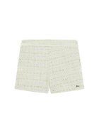 Shorts Guess Ragazza in tweed lurex sabbia
