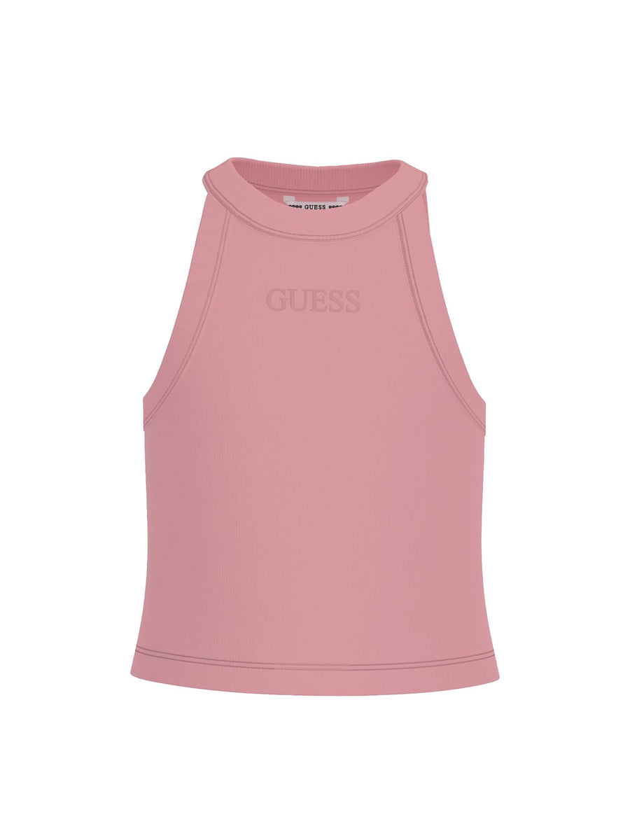 Top Guess Ragazza a costine rosa