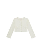 Giacca Guess Ragazza con bottoni ceremony bianco