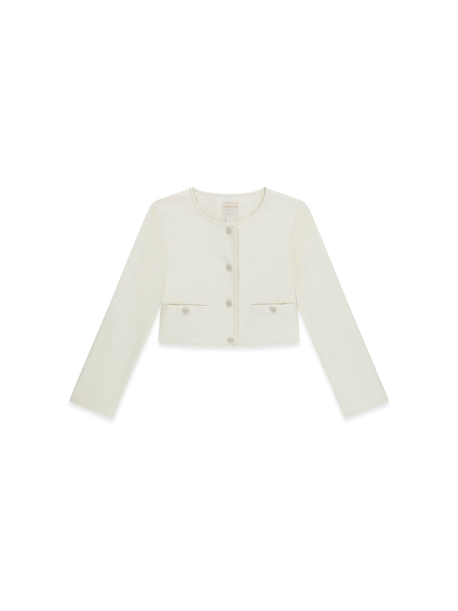 Giacca Guess Ragazza con bottoni ceremony bianco