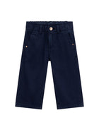 Pantalone chino Guess Bambina a palazzo denim blu