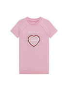 Abito Guess Bambina con ricamo heart rosa