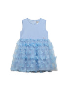 Abito Guess Bambina mixed fabric celeste
