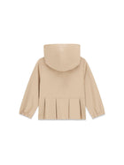 Giubbino Guess Bambina con zip e cappuccio canvas sabbia