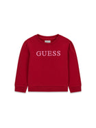 Felpa Guess Bambina con ricamo logo rosso