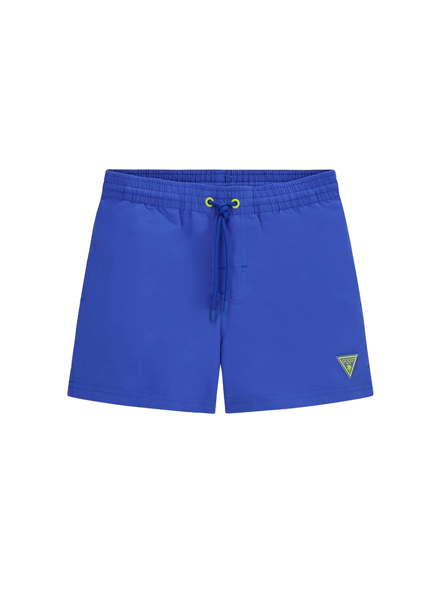 Boxer mare Guess Bambino mini me blu fluo
