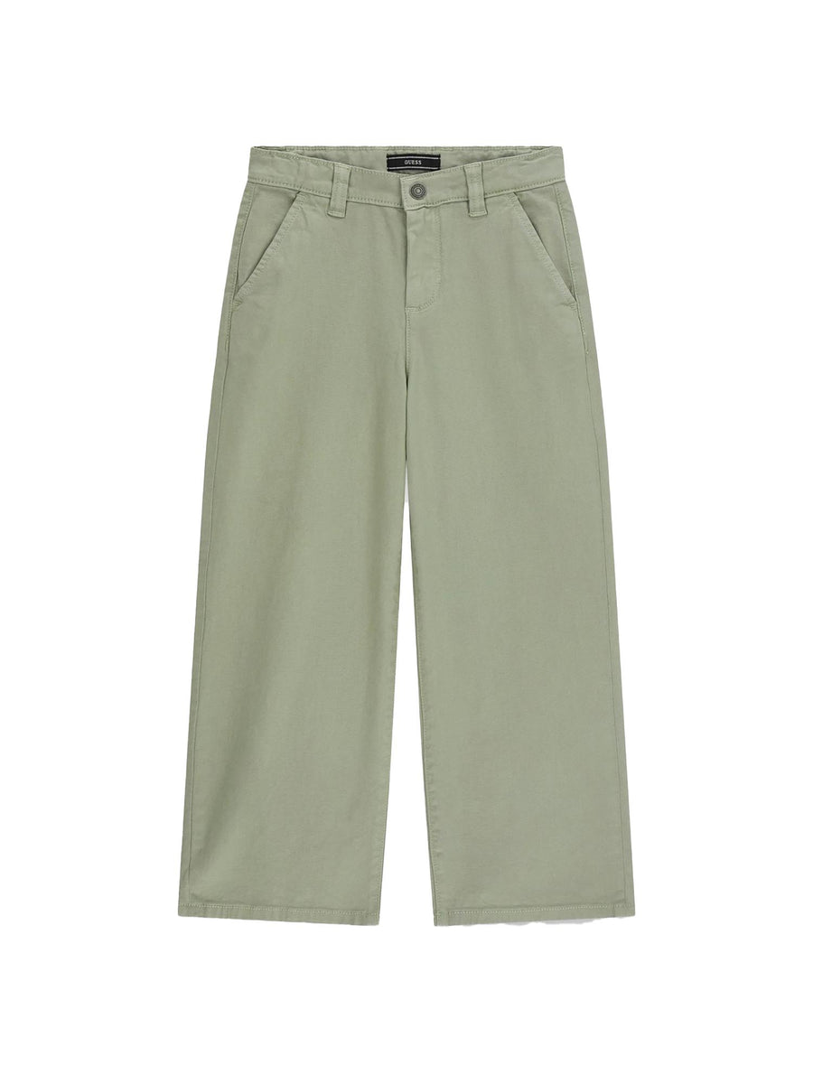 Pantalone chino Guess Ragazzo canvas oversize verde
