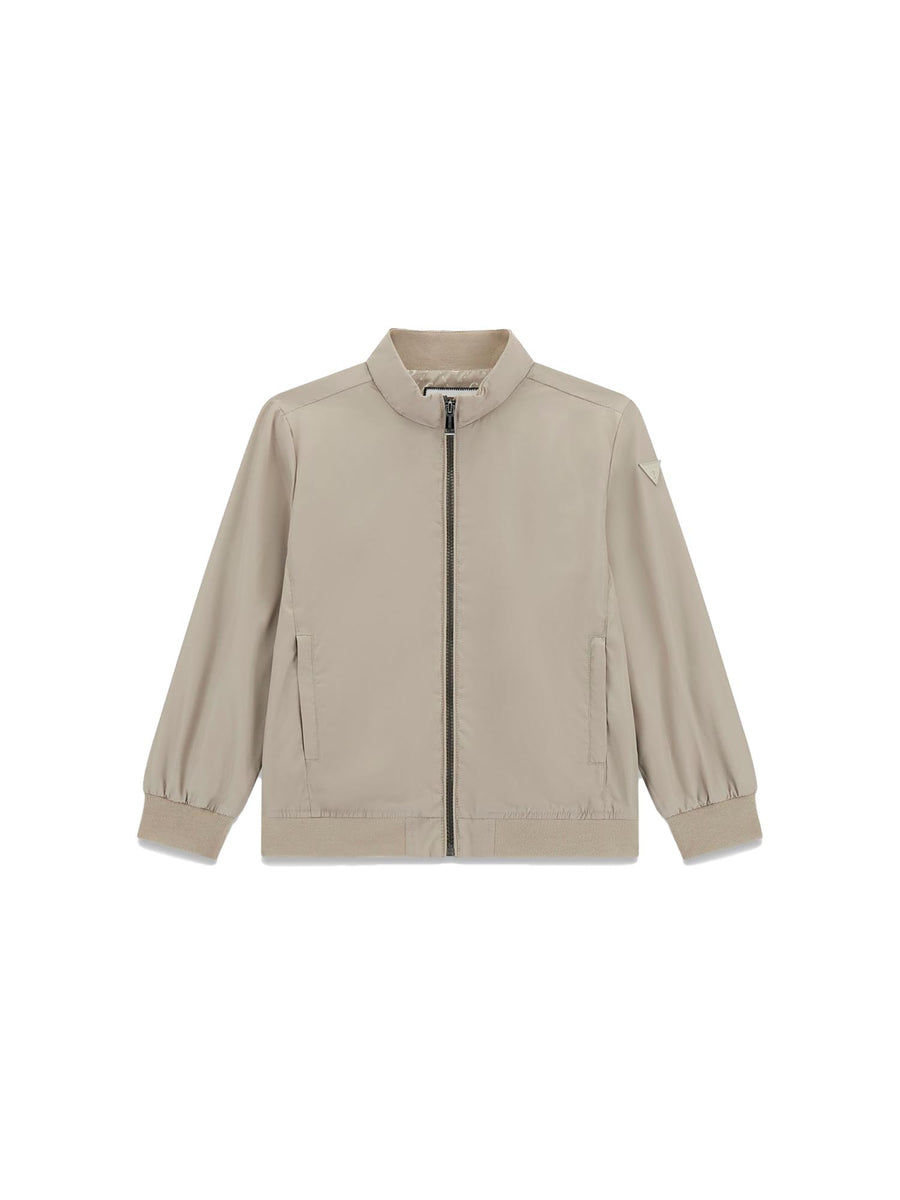 Bomber Guess Ragazzo con zip beige