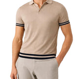 Polo Guess uomo manica corta larry sweater beige
