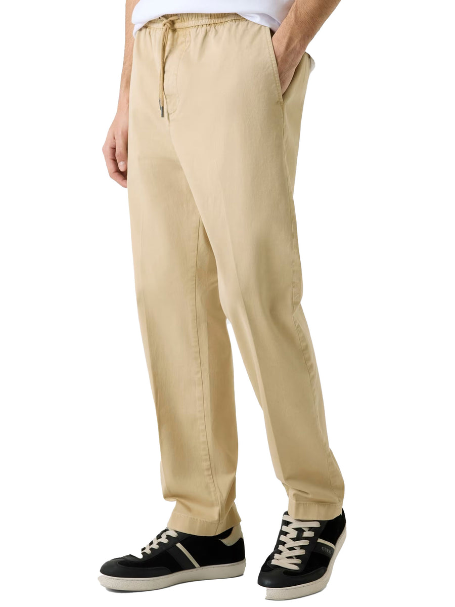 Chino Guess uomo con coulisse Axel sabbia