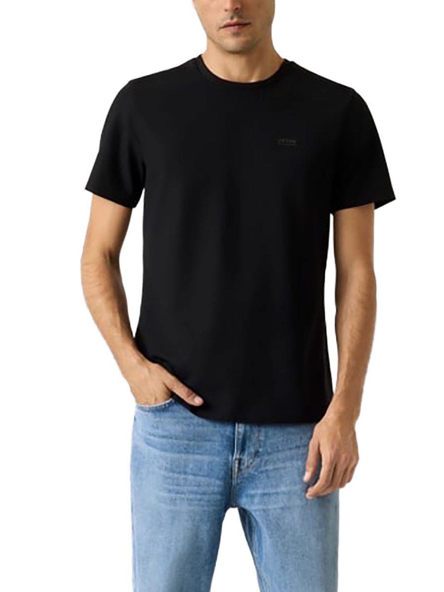 T-shirt Guess Uomo manica corta tech stretch
 nero