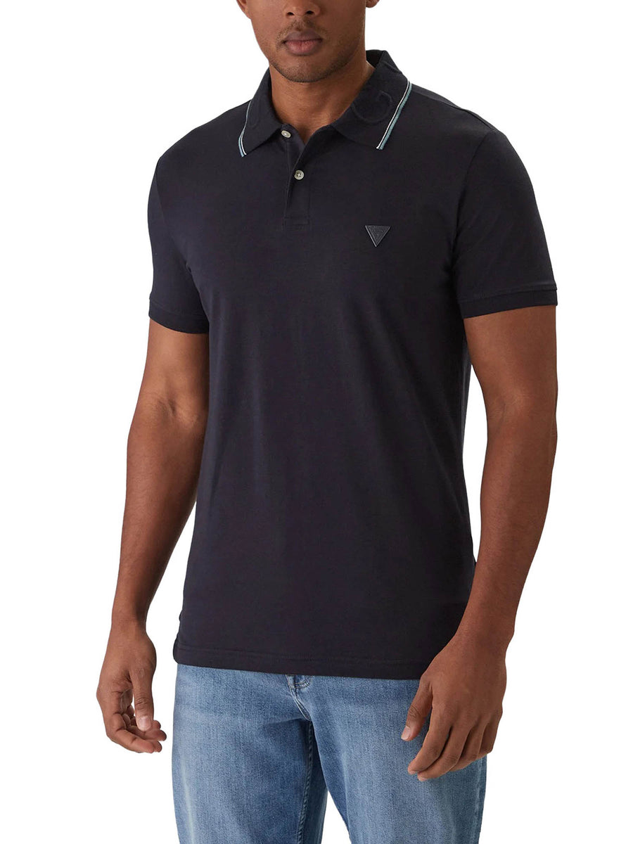 Polo Guess Uomo Nolan Jersey 
 nero